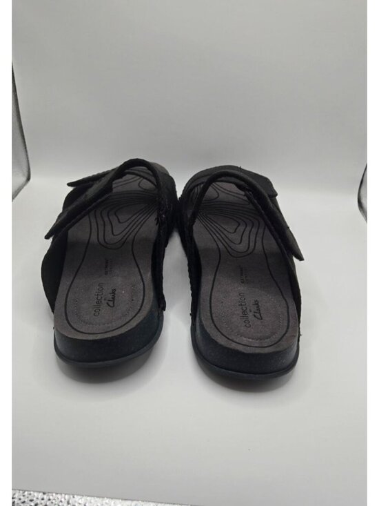 Clarks Collection Crestview Easy Slide Sandals black men\'s size 10M main image 5